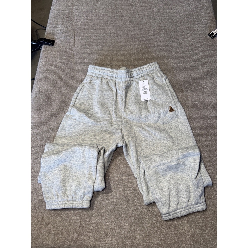 NWT Baby Gap Baby & Toddler VintageSoft Bear Logo Joggers Grey Size 5 Years